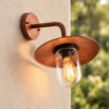 Lantern Reflector Wall Light – Aged Copper - Image 2