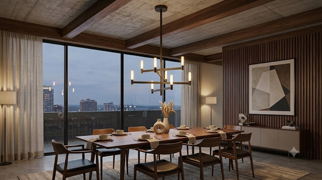 Milano Round Chandelier – Opal Glass - Image 2