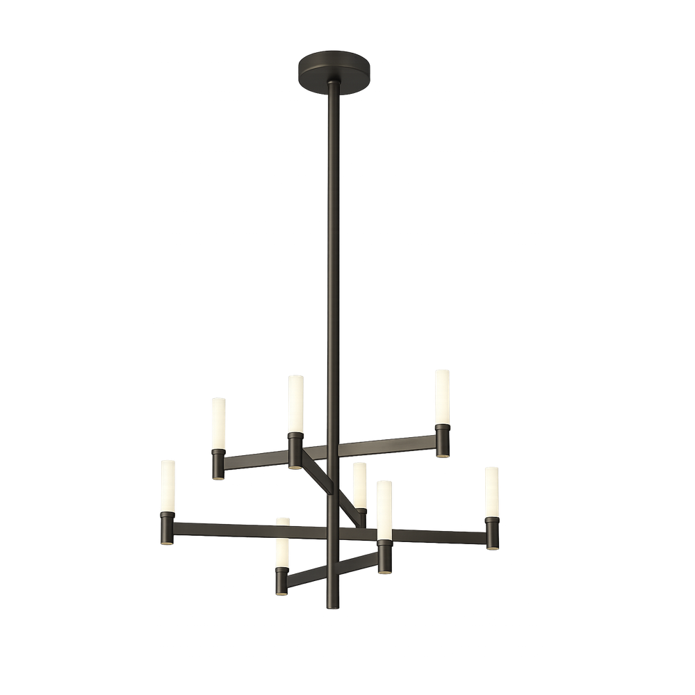 Milano Round Chandelier – Opal Glass