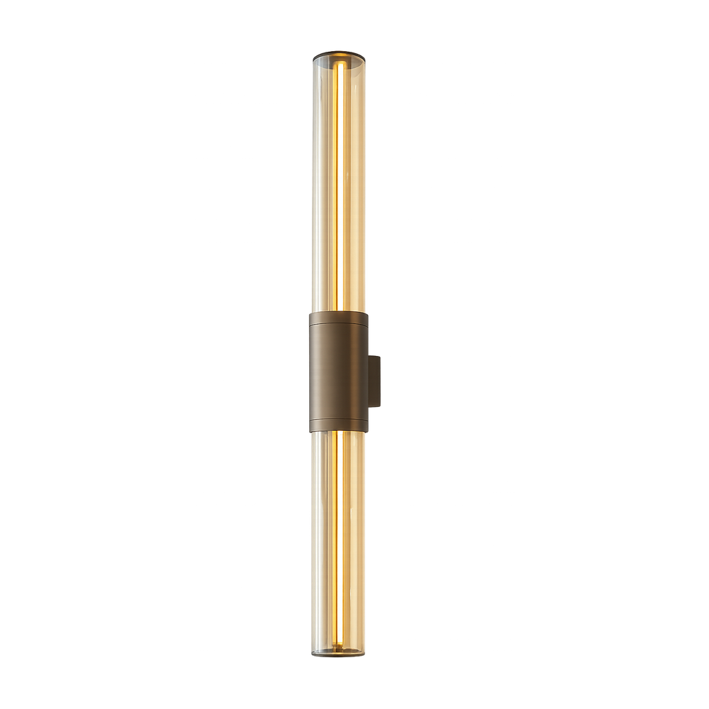 Mirage Large Wall Light – Amber Glass