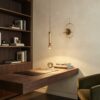 Monaco Single Pendant Light – Champagne Gold Glass - Image 2