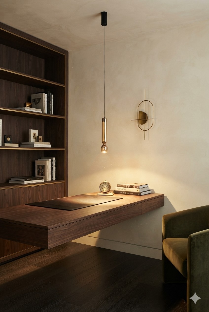 Monaco Single Pendant Light – Champagne Gold Glass - Image 2