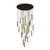 Monaco Large Cascade Pendant Light – Champagne Gold Glass