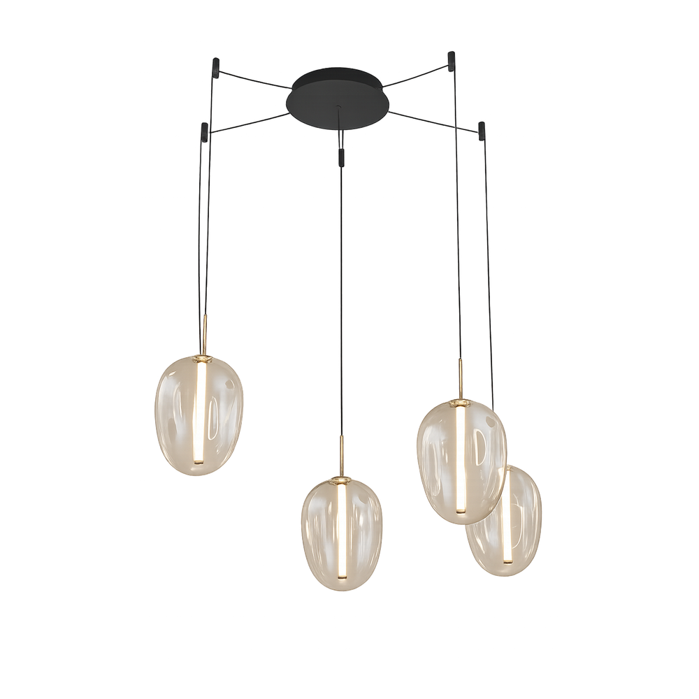 Solis Large Cluster Pendant Light – Clear Glass
